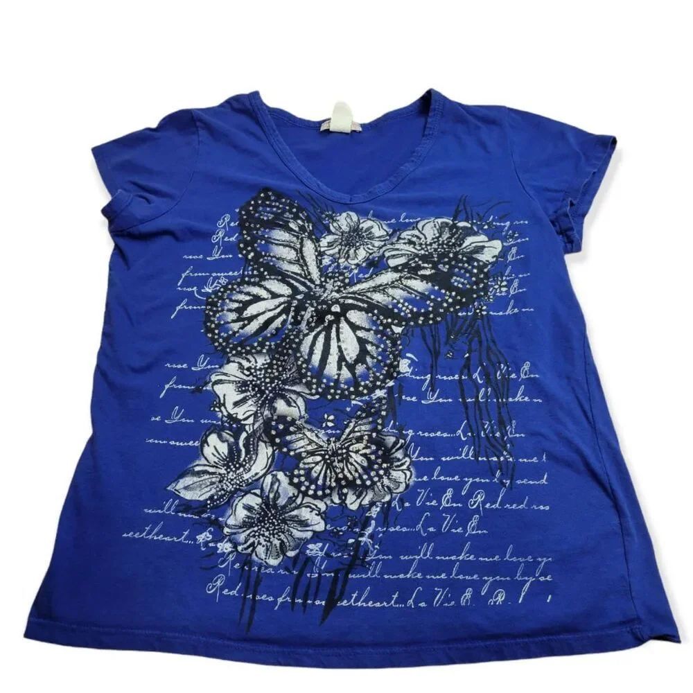 Just Perfect Butterfly shirt 1X